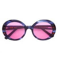 Rezin Electra Round Sunglasses Glasses - Blue