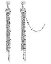 Unaloe - Sterling Marrakech Fringe Drop Earrings – Contemporary Statement Designer Jewelry - Lyst