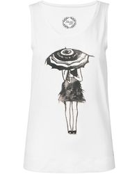 Conquista - Racer Back Print Top - Lyst