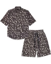 mysimplicated - Short Sleeve Shirt And Bermuda Set - Lyst