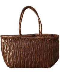 Rimini - Zigzag Woven Leather Handbag 'viviana' Large Size - Lyst