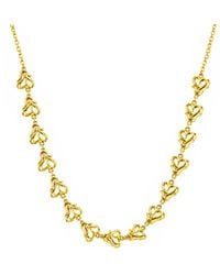 Unaloe - Sculptural Heart Link Necklace – -Plated Sterling - Lyst