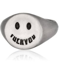 Cartography - Fuck You Smiley Ring - Lyst