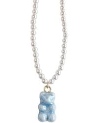 POPORCELAIN - Baby Porcelain Gummy Bear Swarovski Pearl Necklace - Lyst