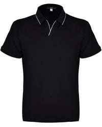 DAVID WEJ - Marco V-Neck Polo Shirt - Lyst