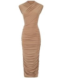 Celestine & Mae - Neutrals Kalina Midi Dress - Lyst