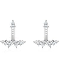 SALLY SKOUFIS - Pure Ear Jacket With Made Cz Diamond Stimulant - Lyst