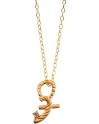Claire Hill Designs - Great Shorthand Charm Necklace - Lyst
