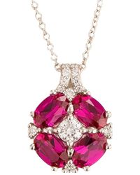 Juvetti - Pristi Necklace Ruby & Diamond - Lyst