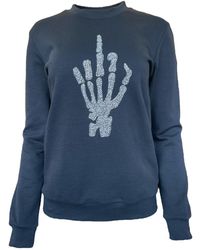 Any Old Iron - Beaded Skull Finger Sweatshirt - Lyst
