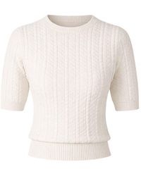 SACHA DRAKE - Short Sleeve Chevron Knit Top - Lyst