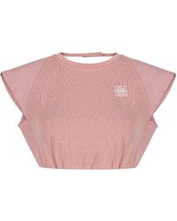 Nocturne - Ribbed Crop Top Pink - Lyst
