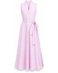 MARICEL - Fabi Linen Long Dress - Lyst