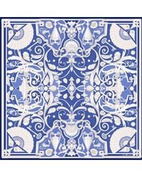 Emily Carter - The Fan & Feather Silk Scarf - Lyst