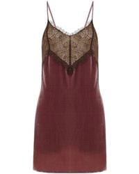 Maison sél - Lace Detailed Mini Dress - Lyst