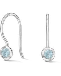 Dower & Hall - Small Aquamarine Dewdrop Earrings - Lyst