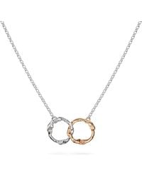 Lulu and Boo Jewellery - Molten Halo And Nine Carat Infinity Necklace - Lyst
