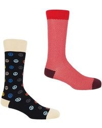 Peper Harow - Made in England - Lux Taylor & Peace Socks Two Pack - Lyst