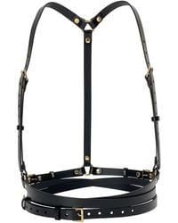 Haute Cuir - Slim Double Belt Leather Harness - Lyst