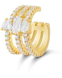 SHYMI - Multi Shape Pave Ear Cuff - Lyst