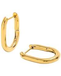 Mickey's Girl - Classic Oval Waterproof Hoop Earrings - Lyst
