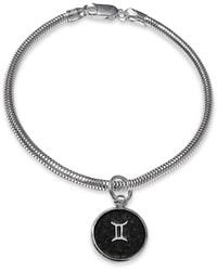 N'damus London - Gemini Zodiac Astrolab Leather & Sterling Bracelet - Lyst