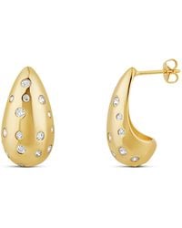 SHYMI - Tear Drop Inlay Stone Earrings - Lyst