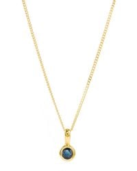 Charlotte's Web Jewellery - September Birthstone Charm Vermeil Necklace - Lyst