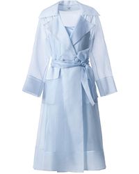Lita Couture - See Through Organza Trench Dress - Lyst