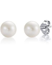 Augustine Jewels - Small Pearl Stud Earrings - Lyst