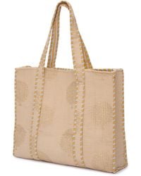 At Last - Neutrals Large Cotton Tote Bag - Lyst