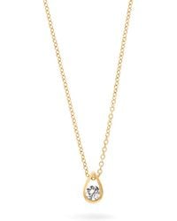 Lucy Quartermaine - Solid Opulence Pendant With Graded Diamonds - Lyst