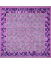 Otway & Orford - 'City Squares' Geometric Silk Pocket Square - Lyst