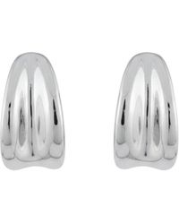 LINYA JEWELLERY - Amorphous Hoop Earrings - Lyst