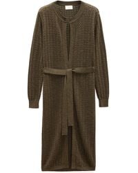 Peraluna - Zeyna Openwork Long Cardigan - Lyst