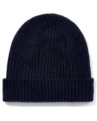 Paul James Knitwear - 100% Cashmere Ribbed Beanie Hat - Lyst