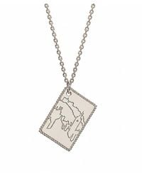 Janus Edinburgh - Sterling 'From Edinburgh With Love' Postcard Necklace - Lyst