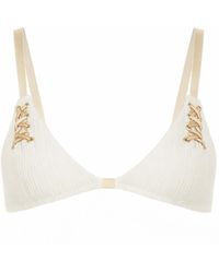 Belletage Swimwear - The Marina Lace Up Bikini Top - Lyst