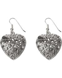 Caramel Vintage Jewellery - Vintage Plated Secret Love Earrings - Lyst