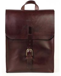 THE DUST COMPANY - Leather Backpack In Cuoio Havana - Lyst