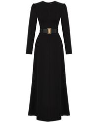 Exquise - Anthea Belted Maxi Dress - Lyst