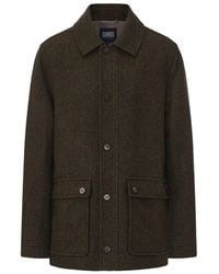 Guards London - Kyle Wool Tweed Heritage Carcoat - Lyst