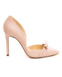 The 5Th Element - Neutrals Tessa Nude Rose Leather Stiletto Pumps - Lyst