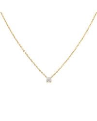 Lily Flo Jewellery - Aurora Claw Set Diamond Solitaire Necklace - Lyst