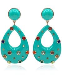 Michael Nash Jewelry - Estelle Studded Resin Large Hoop Earrings - Lyst