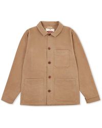 Burrows and Hare - Heavyweight Moleskin Workwear Jacket - Lyst