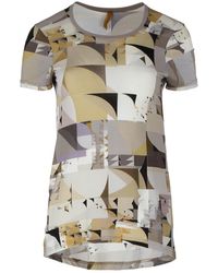 Conquista - Geometric Print Detail Top - Lyst