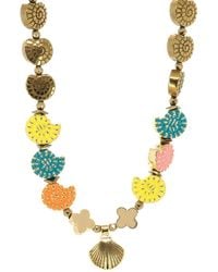 Ebru Jewelry - Summer Spirit Shell & Seahorse Charm Choker Happy Necklace - Lyst