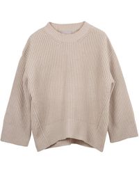 Cove - Neutrals Luna Ribbed Jumper - Lyst