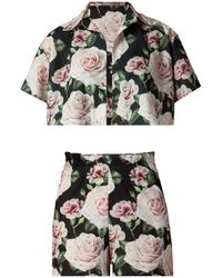 Nur Karaata - Bloom Short Shirt Set - Lyst